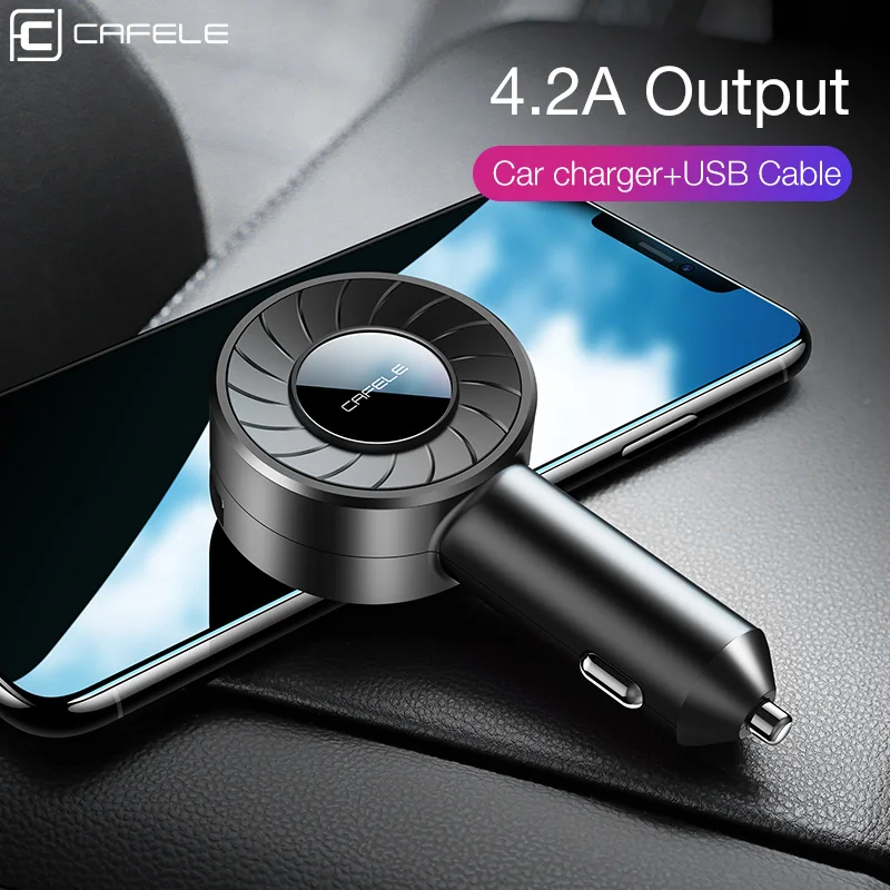 CAFELE двойной зарядное устройство usb Micro USB type C зарядный кабель для iPhone samsung huawei Xiaomi