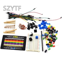 starter kit resistor led capacitor jumper wires breadboard resistor kit with retail box for arduino diy kit