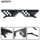 Очки Thug Life Deal With It пиксельные женские мужские черные мозаичные солнцезащитные очки