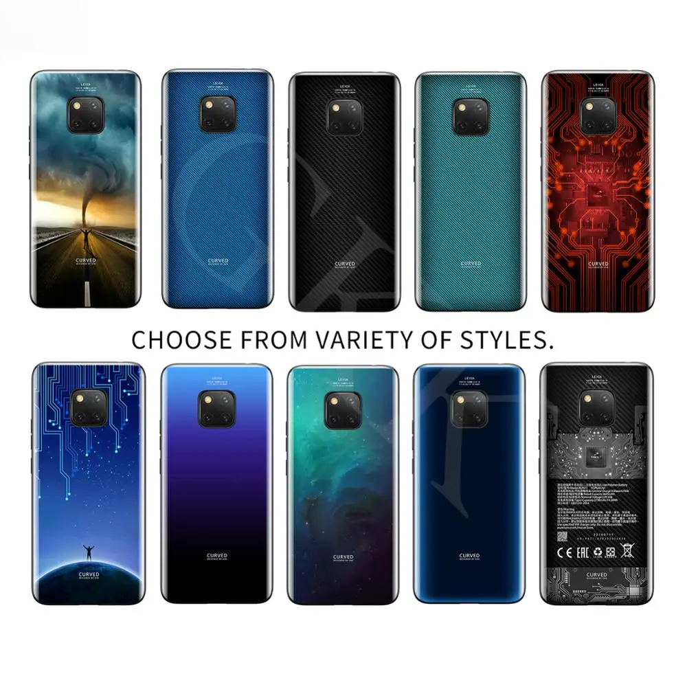Оригинальный Роскошный чехол для Huawei mate 20 pro задняя крышка из закаленного стекла
