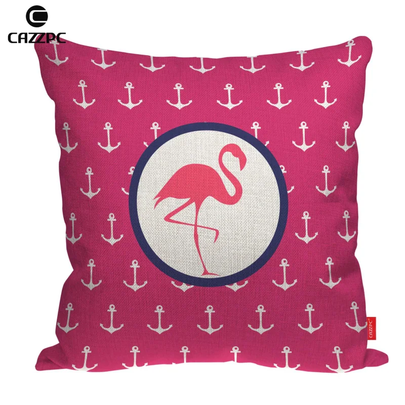 Якорь Красота Фламинго розового цвета печати индивидуальные белье автомобиль