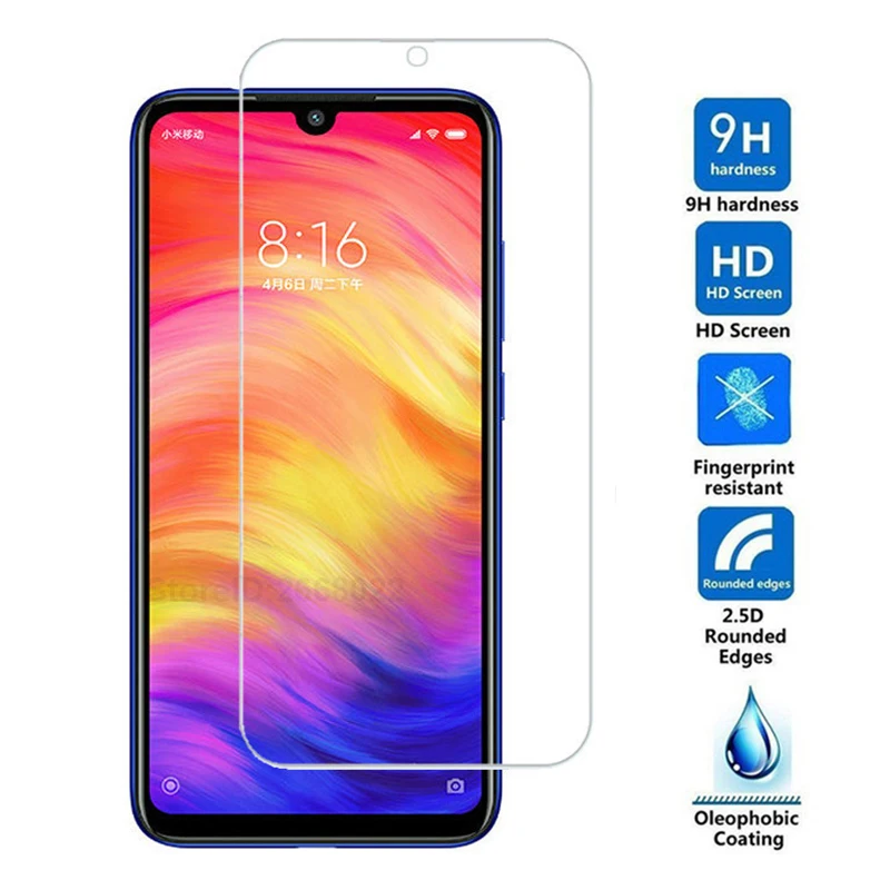 Закаленное стекло для Xiaomi Redmi Note 7 Pro Защитная пленка экрана Защитное телефона |