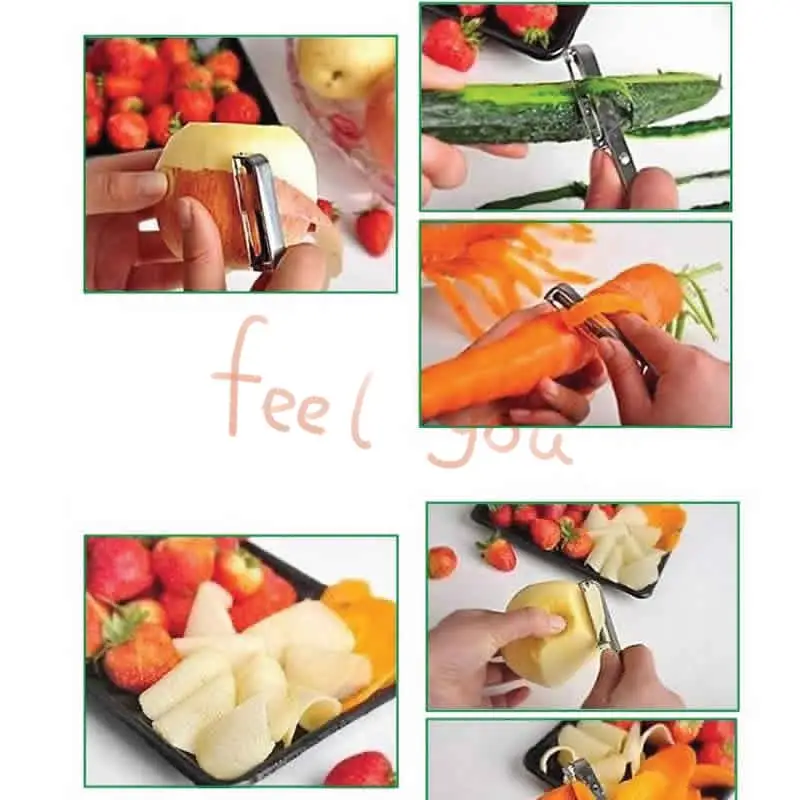 Stainless Steel Cutter Vegetable Fruit Apple Slicer Potato Peeler Parer Tool | Дом и сад