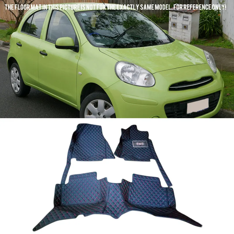 Автомобильный интерьер коврики и ковры Pad протектор крышки наборы для Nissan March Micra K13 2011