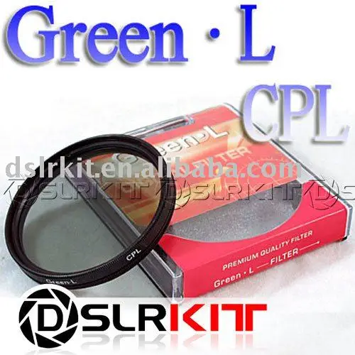 Зеленый. L 58 мм круговой поляризационный фильтр C PL CPL CIR|polarizing filter|circular polarizer