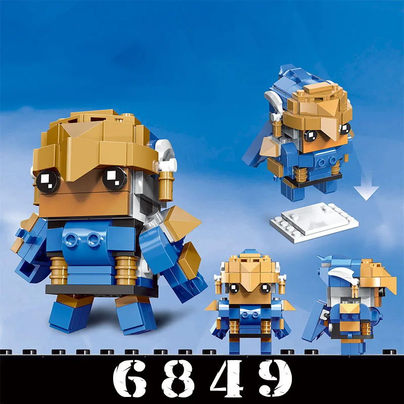 2019 Новое поступление 76 Genji Widowmaker D.Va Квадратная Головка Brickheadz строительные блоки