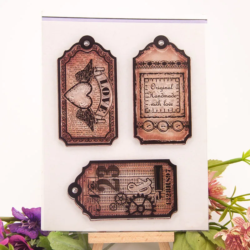 Прозрачный силиконовый штамп/печать для DIY Скрапбукинг/фотоальбом Декоративные