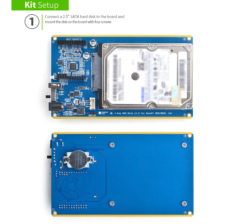 RealQvol Friendlyarm комплект NAS в виде ракушки для NanoPi NEO/NEO2/PLUS2 Алюминий чехол OpenMediaVault Ready NanoPi NEO/NEO2 Применение