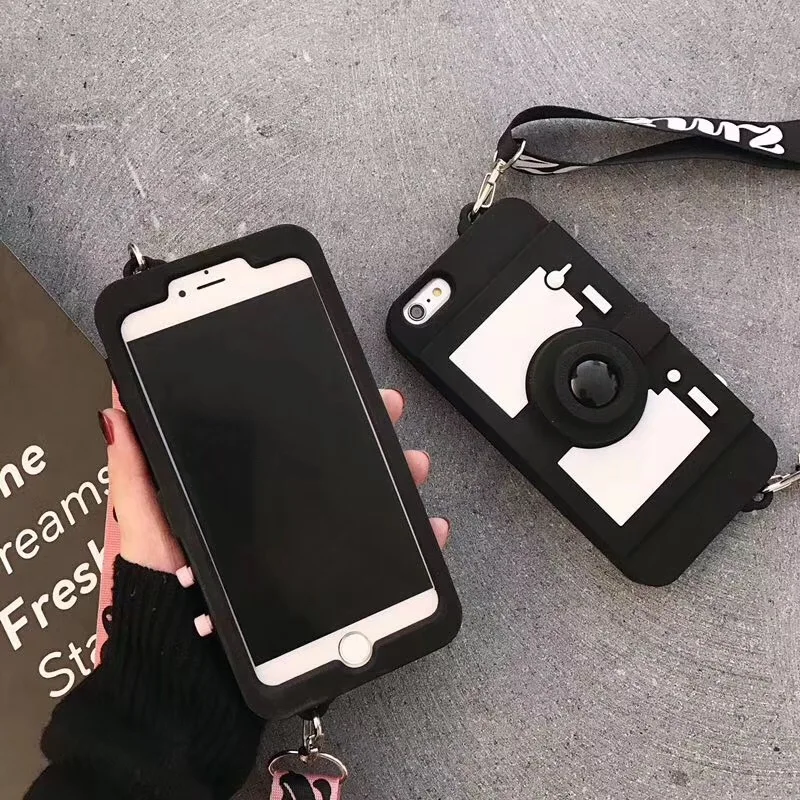 Чехол-книжка для iPhone 7 8 6 6s Plus X силиконовый с ремешком | Мобильные телефоны и