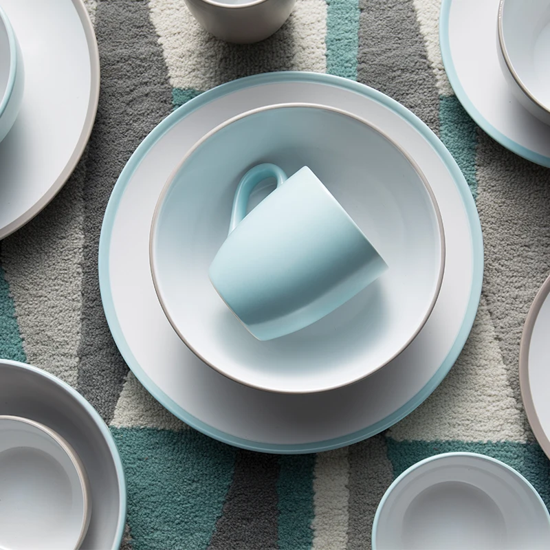 Рождественский подарок креативные наборы столовой посуды из Западного фарфора 18