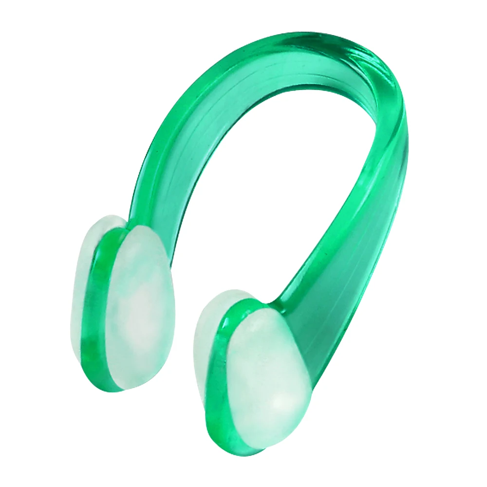 green CALOFE 1 шт. плавательные зажимы для носа ухо Вилки набор мягкий силиконовый плавает унисекс зажим для носа набор небольших Размеры, способный преодолевать Броды для взрослых детей - Цвет: green