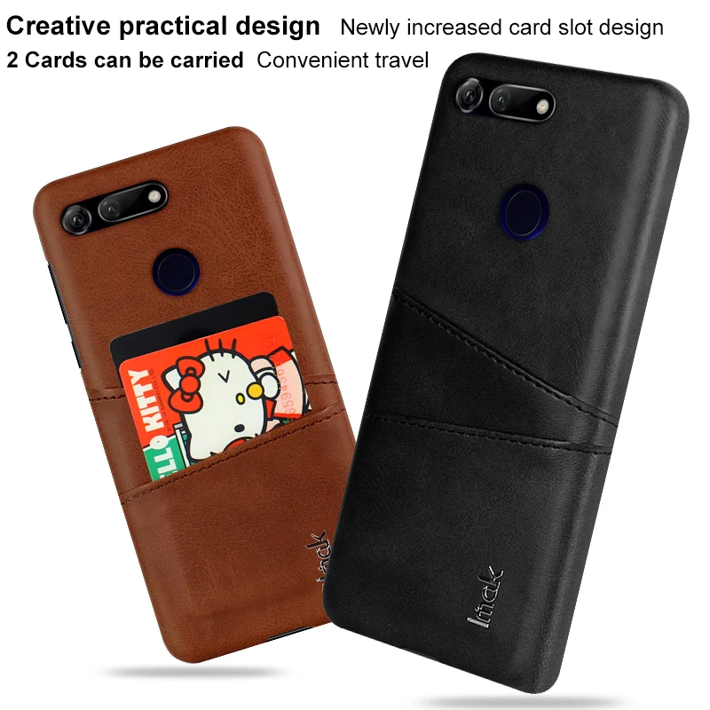 Huawei Honor View 20 Leather Case Card Funda IMAK Concise Slim Back Shell for View20 Cover V20 | Мобильные телефоны и