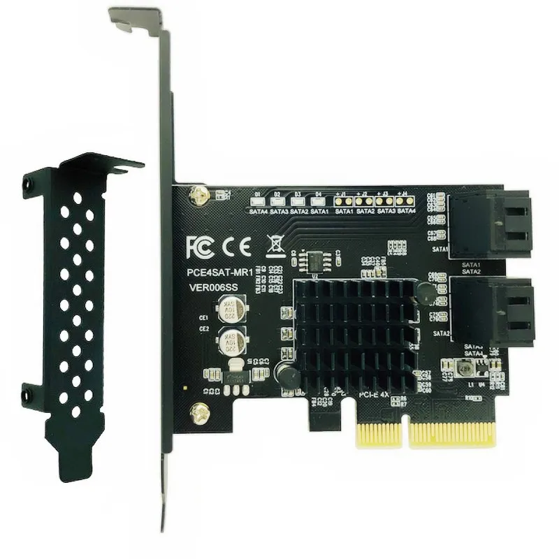 Marvel 88SE9230 SATA PCI Express плата расширения с 4 портами контроллер E Raid карта к SATA3.0 адаптер