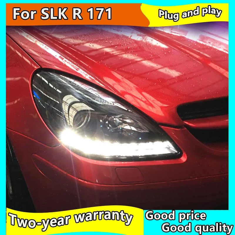Тюнинг автомобилей для Mercedes Benz SLK R171 SLK200 SLK350 SLK500 светодиодный фары 1996 2003 с глаза