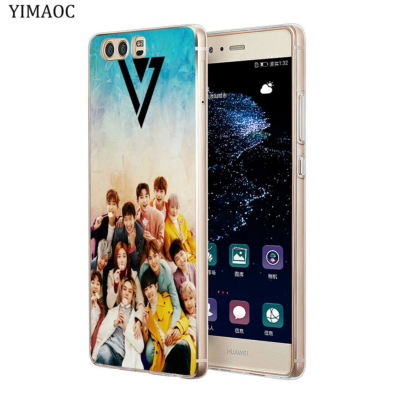 Мягкий силиконовый чехол YIMAOC Seventeen 17 Kpop для Huawei P30 P20 Pro P10 P9 P8 Lite 2016 2017 P smart Z 2019 |