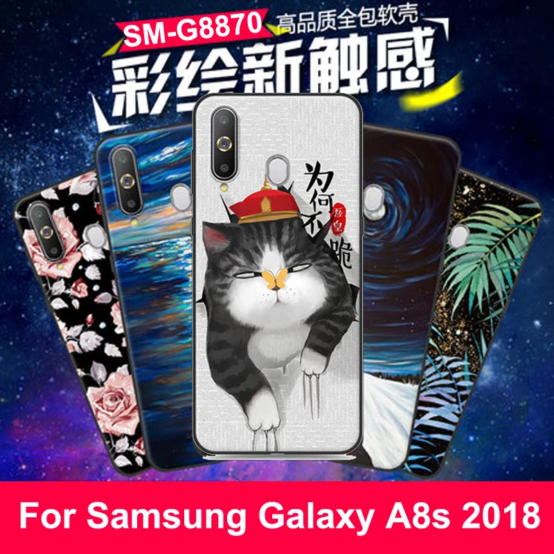Чехол для Samsung Galaxy A8s 6 4 мягкий силиконовый чехол с рисунком 2018 дюйма A8S SM-G8870 |