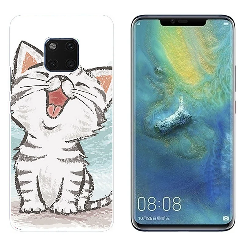Мягкий ТПУ чехол для Huawei Mate 20 Lite 6 3 дюйма силиконовый телефон Pro X Plus 10 P20 P