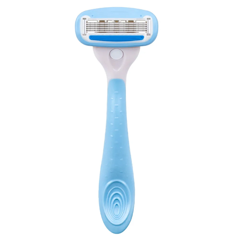Фото Бритва Женская QSHAVE IT, 5 лезвий, эпилятор для удаления волос в зоне бикини, Сделано в США, бритва, 2 картриджа, держатель, палка №3
