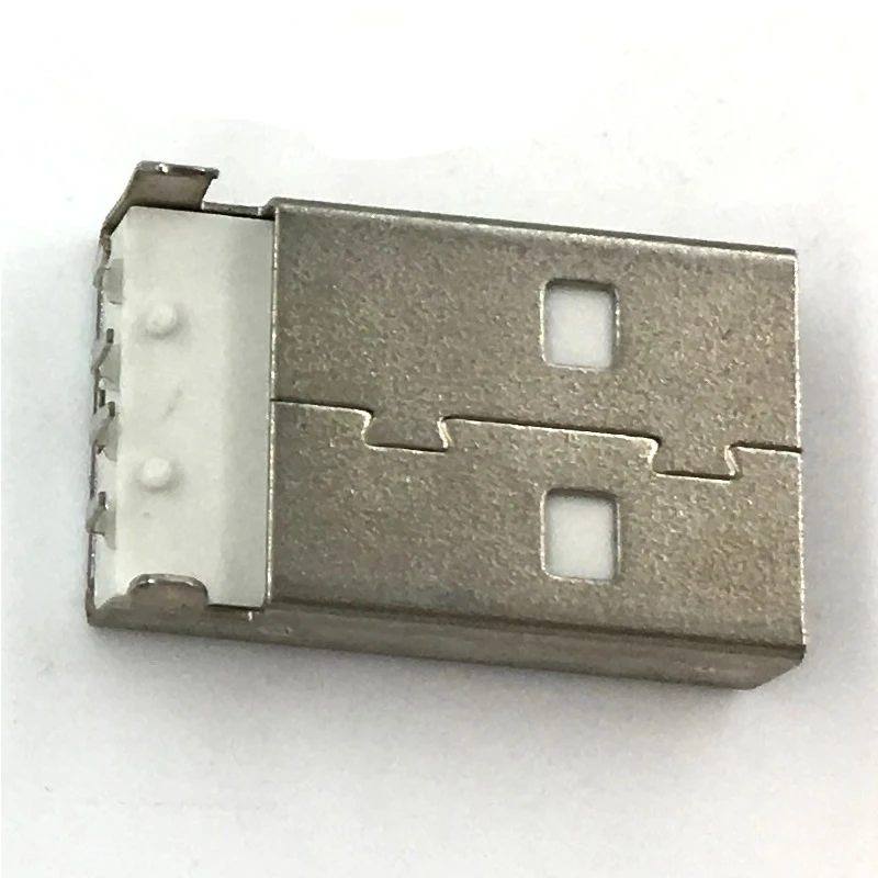 Изогнутая белая USB штепсельная Вилка 10 шт./лот|Соединители| |