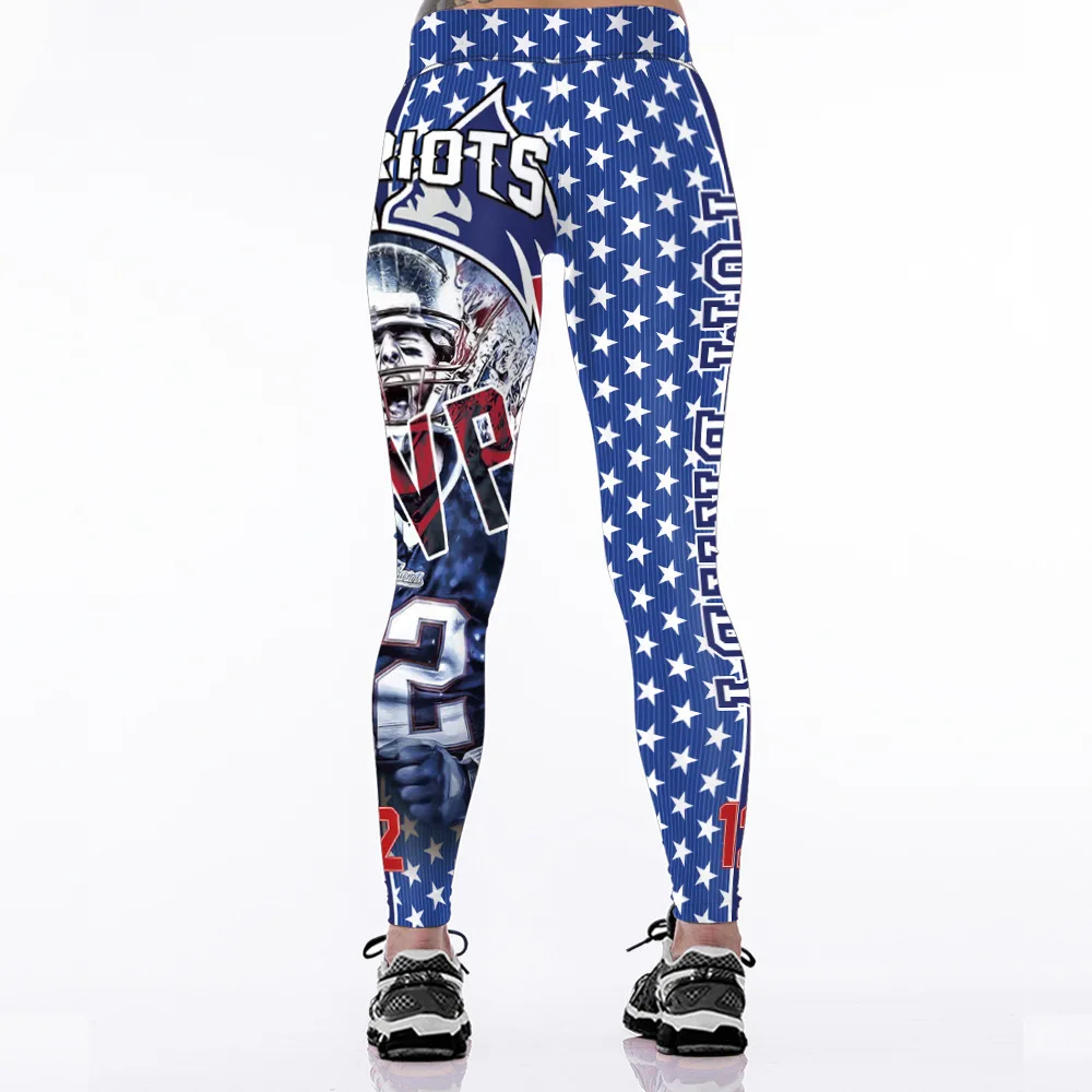 

New Red Skull Women's High Wasit Pants Breathable Elastic S To 3xL Black Dragon Print Leggings 4 Patterns