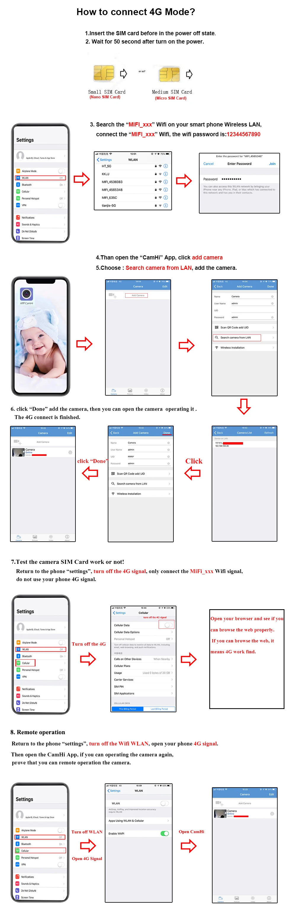 3g 4G sim-карта Беспроводная ip-камера для улицы 1080P Bullet Wifi камера ИК ночного видения для домашнего видеонаблюдения H.265 формат Cam