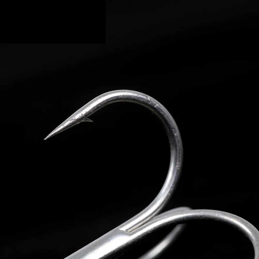 Fishing Hooks High Steel Carbon Material Treble Hook Round Folded Saltwater Bass 3/0# -1/0#10pcs 1#-2#15pcs Tackle Tools | Спорт и