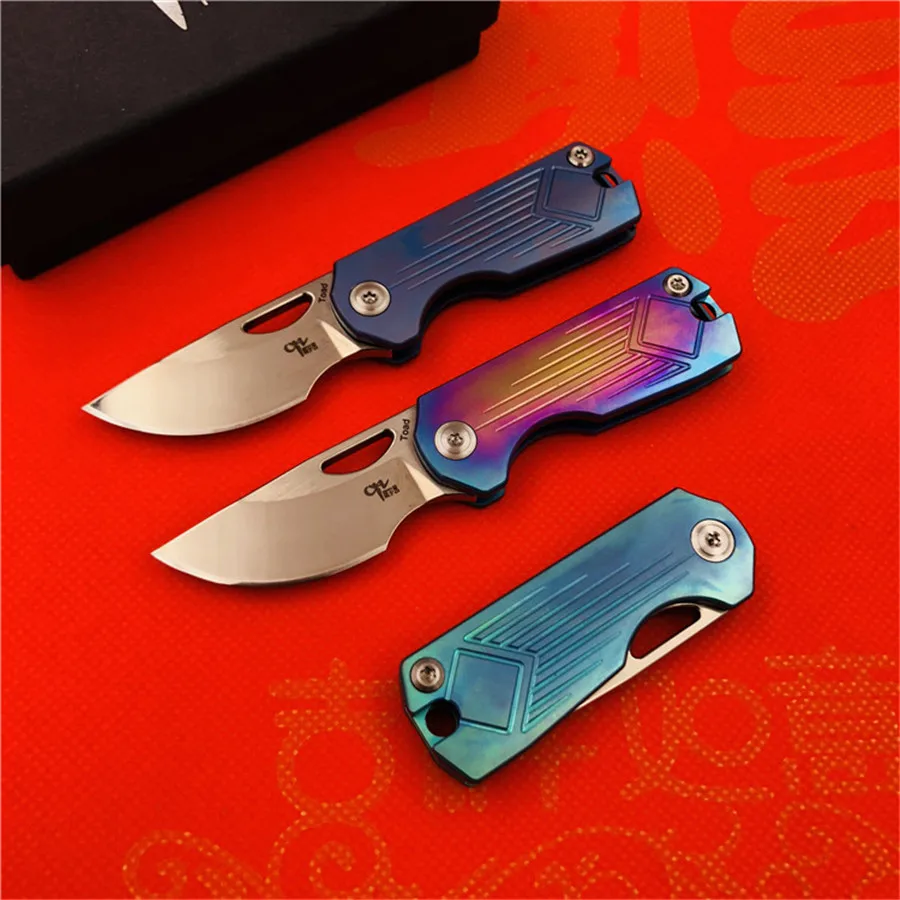 CH CH3515Flipper складной нож s35vn лезвие титановая ручка для кемпинга выживания охоты