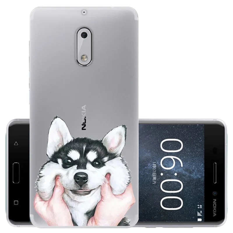 CROWNPRO чехол для Nokia 6 Чехол Мягкий силиконовый чехол для Nokia 6 TA-1000 TA-1003 5," защитный чехол для телефона для Nokia 6 Coque
