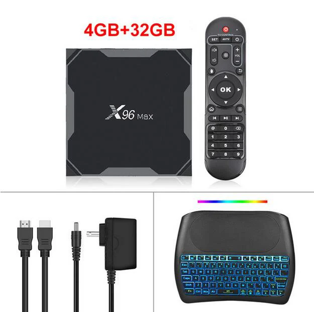 KuWFi Смарт ТВ приставка Android 8,1 4K ТВ приставка Amlogic S905X2 LPDDR4 Четырехъядерный 4 ГБ 32 ГБ 64 Гб 2,4G и 5 ГГц Wifi BT 1000M X96 Max - Цвет: X96 MAX 4GB32GB D8