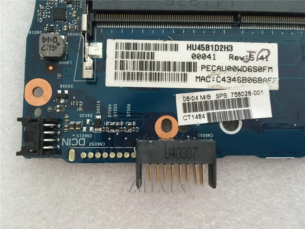 Yourui для HP 350 G1 G2 Материнская плата ноутбука 758032-001 758032-501 758028-001 аккумулятор большой