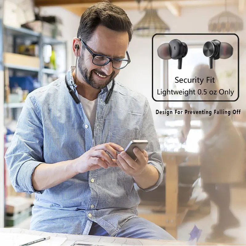 IPX 5 водонепроницаемые наушники bluetooth Магнитный дизайн вкладыши Наушники