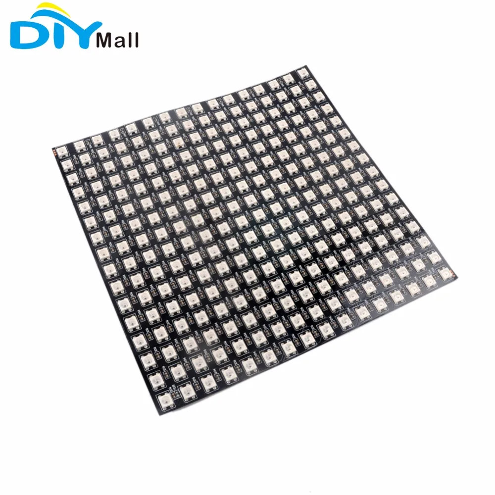 WS2812 5050 16x16 пикселей RGB гибкий светодиодный матричный индивидуально адресуемый светодиодный программируемый для Arduino Microbit Micro: bit