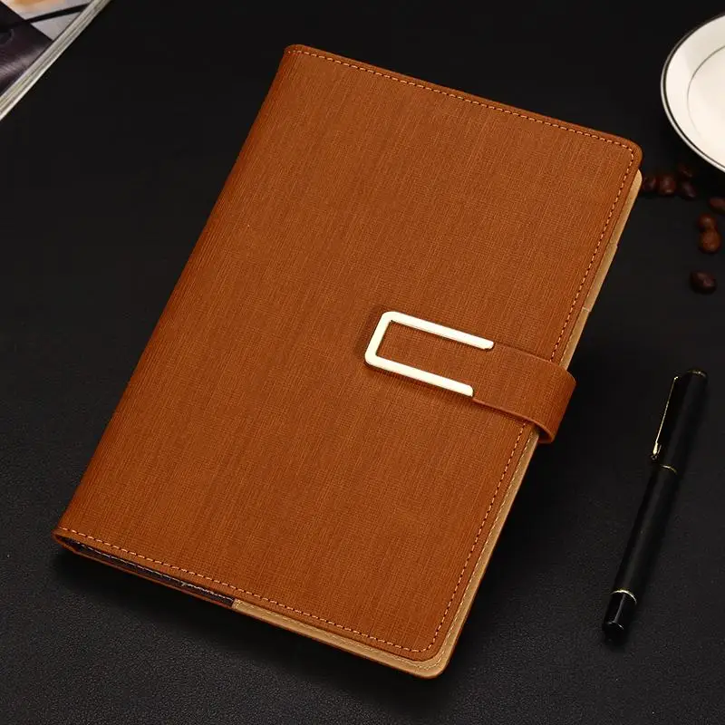A5, органайзер, бизнес, Bullet Journal, офисный блокнот, кожаный, дневник для путешествий, для школы, настраиваемый логотип C15 D30 - Цвет: brown