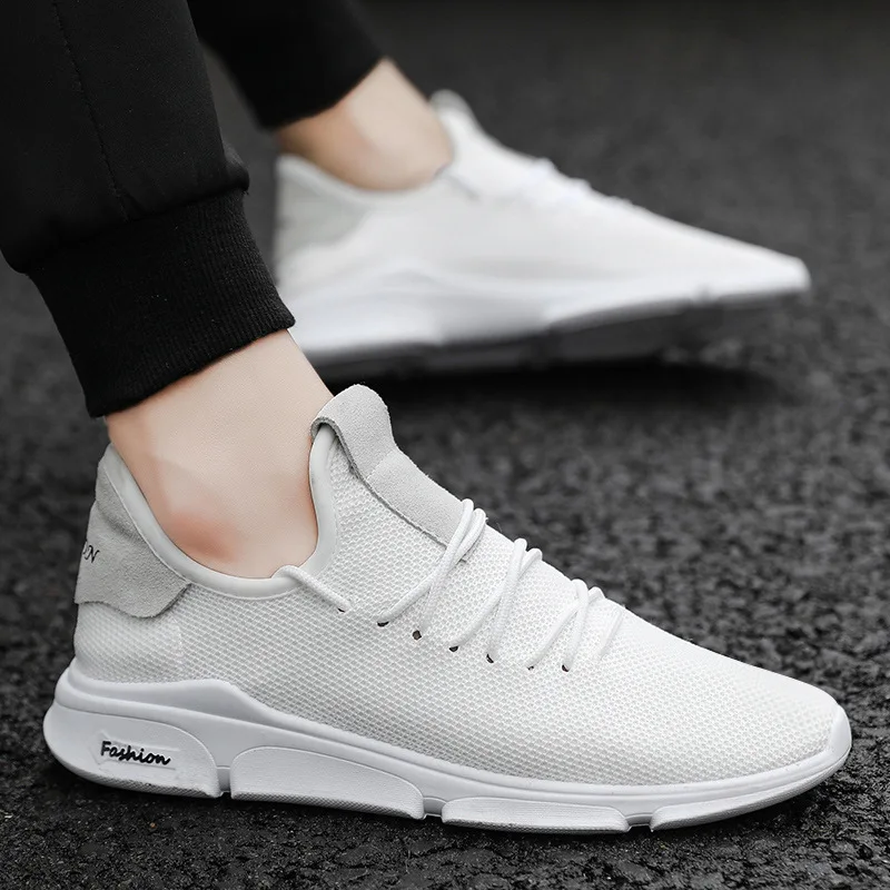 

2019 Men Sneakers Casual Shoes Mesh Lace-up Men Shoes Lightweight Comfortable Breathable Walking Running Tenis Feminino Zapatos