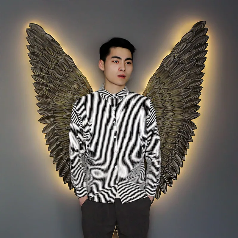 Креативный домашний декор абстрактные ретро крылья стены скульптура украшение