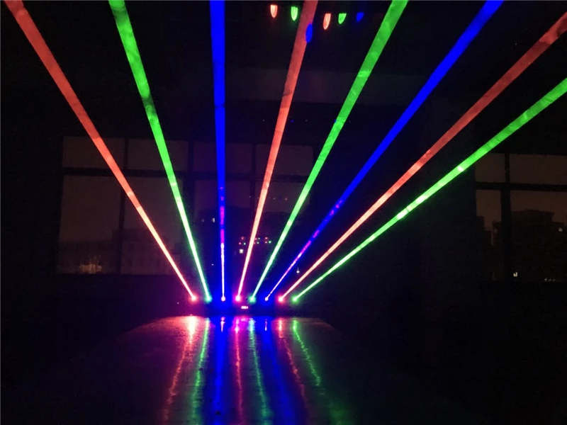 Фото Лидер продаж полноцветный RGB проектор с 8 линзами для сцены дискотевечерние бара
