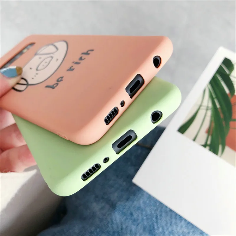 Силиконовый чехол для телефона samsung S8 S9 S10 Plus Galaxy S10E задняя крышка Ультратонкий