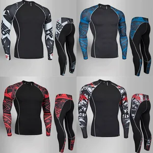 Горячее нижнее белье, Мужская терморубашка, компрессионная одежда, термобелье, мужское зимнее быстросохнущее нижнее белье для бега, футболка 4XL