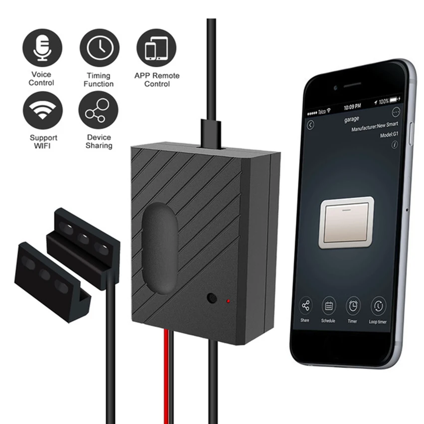 WiFi смарт переключатель контроллер двери гаража Совместимость открывалка умный