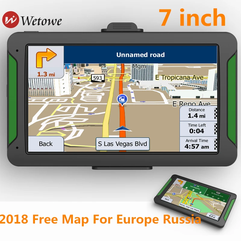 Wetowe 7 дюймов Автомобильный GPS навигатор G6 FM Bluetooth AVIN реверсивная камера Россия США