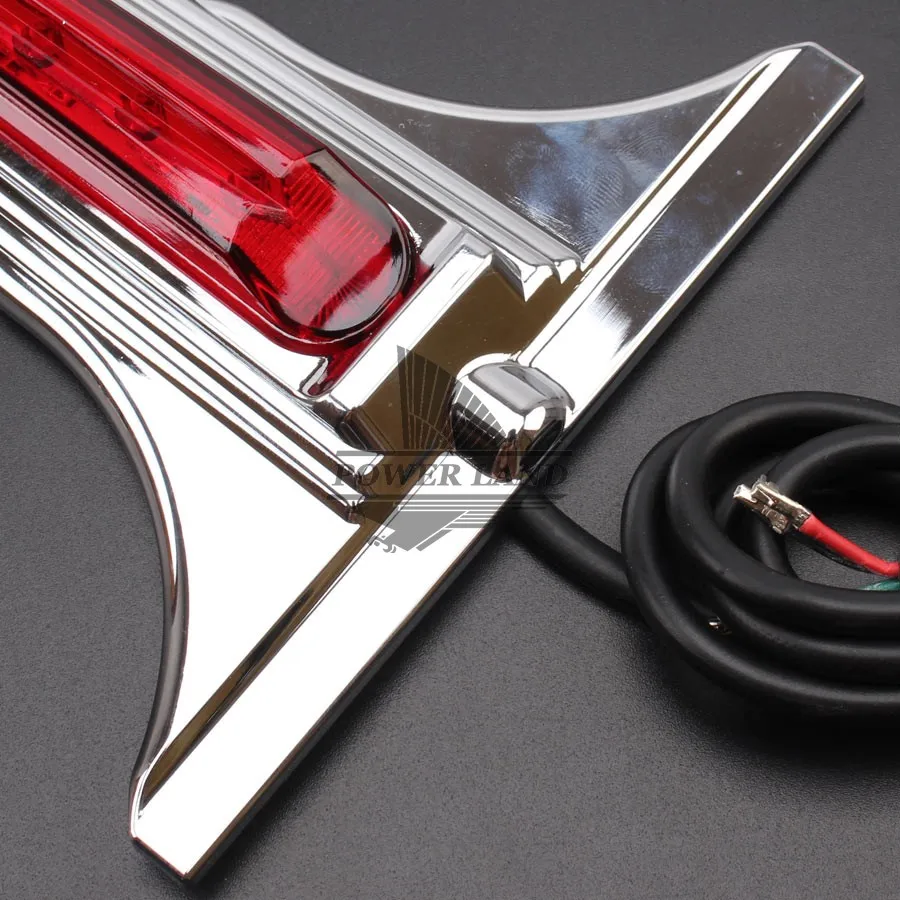 1 комплект мотоциклетный хромированный клиновидный светодиодный светильник с