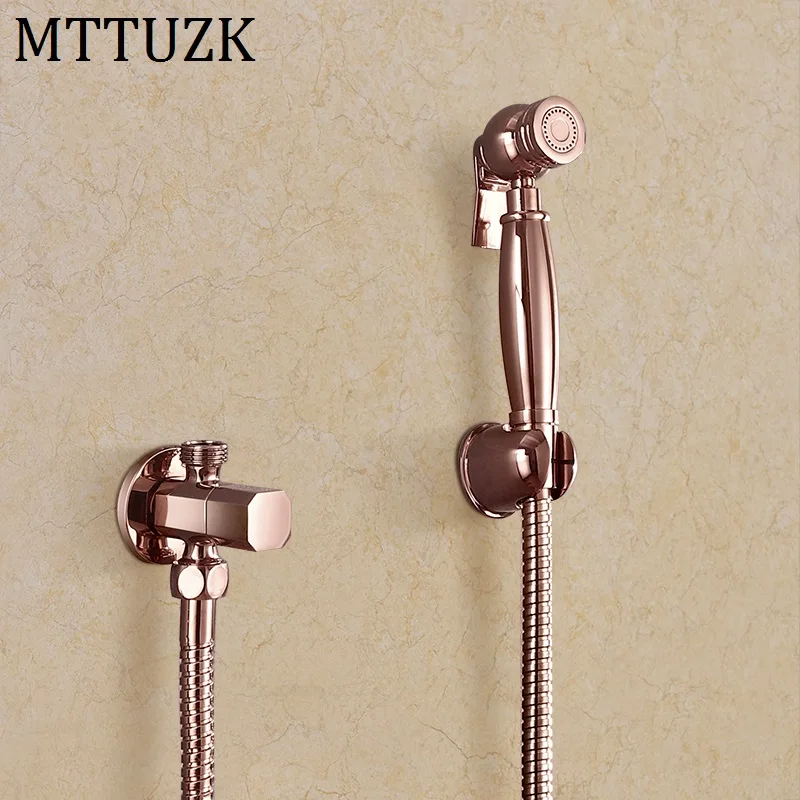 MTTUZK одиночный холодный розовое золото спрей для биде туалет ванная комната
