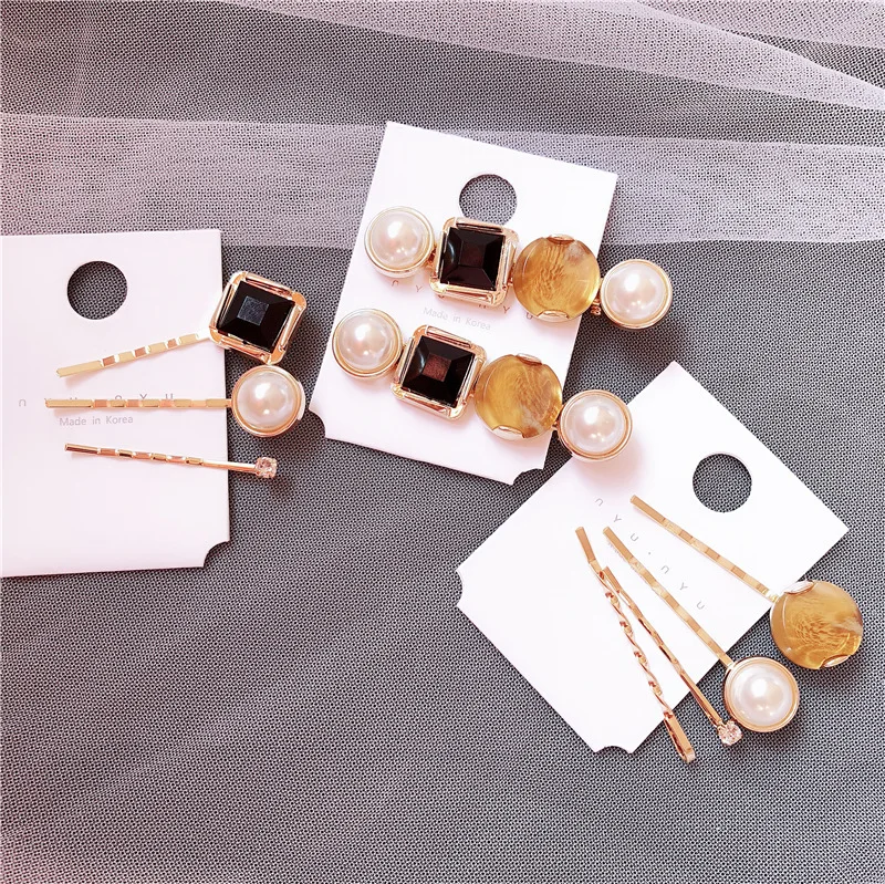 Модные шпильки для волос с жемчугом аксессуары женщин и девочек весенние зажимы