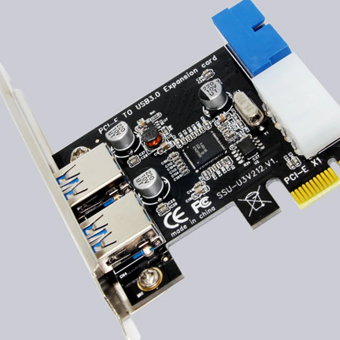 Etmakit новейший USB 3 0 PCI-E карта расширения внешний 2 порта USB3.0 + внутренний 19pin разъем