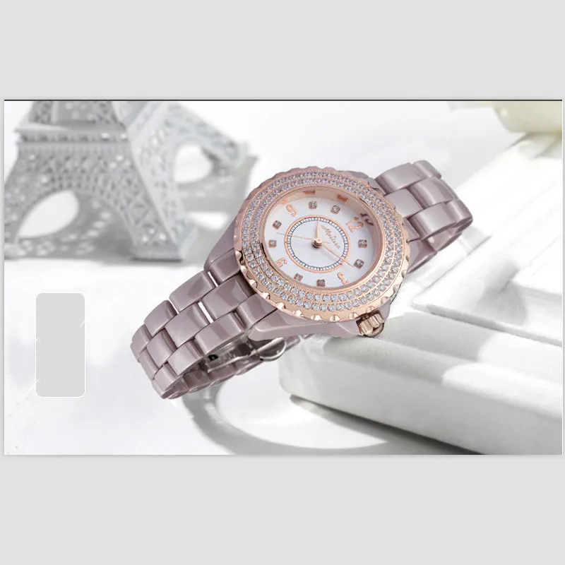 Женские керамические часы без аллергии с керамическим браслетом|Женские