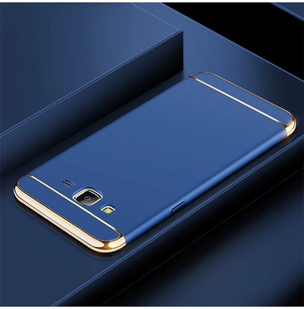 Синий Чехол для samsung Galaxy J4 Plus J7 Prime J710 J510 J730 J530 J3 Pro J4 J6 J8 A6 A7 A9 A920F A750 задняя крышка - Цвет: Синий