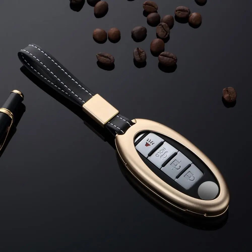 Car Key Case Remote Cover Holder Protector Aluminum Alloy Keychain Bag for Nissan MURANO MAXIMA SUNNY GT-R PATROL 370Z QUEST | Автомобили