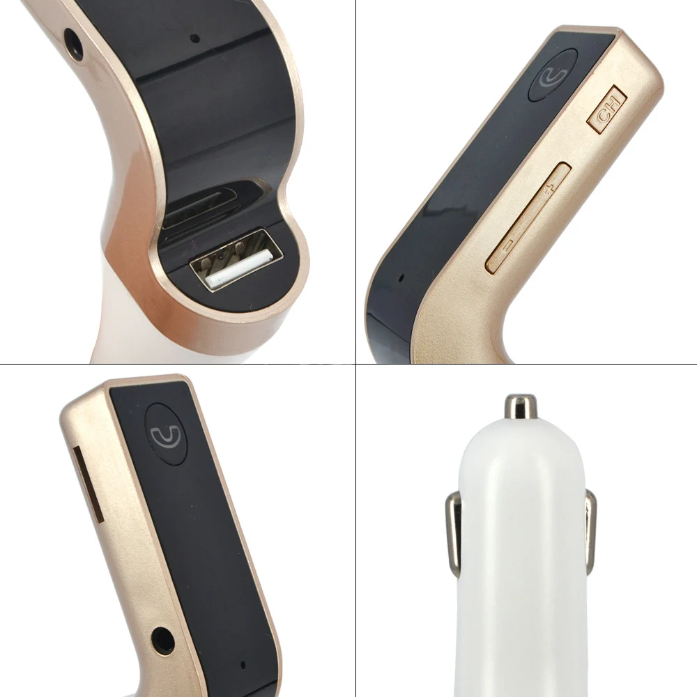 4-в-1 Hands Free Беспроводной Bluetooth FM передатчик модулятор Автомобильный комплект MP3