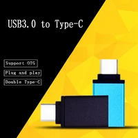 aluminum alloy usb typec o t g adapter fast usb 3 0 to type c converter type c charge data sync cable for samsunghuaweixiaomi