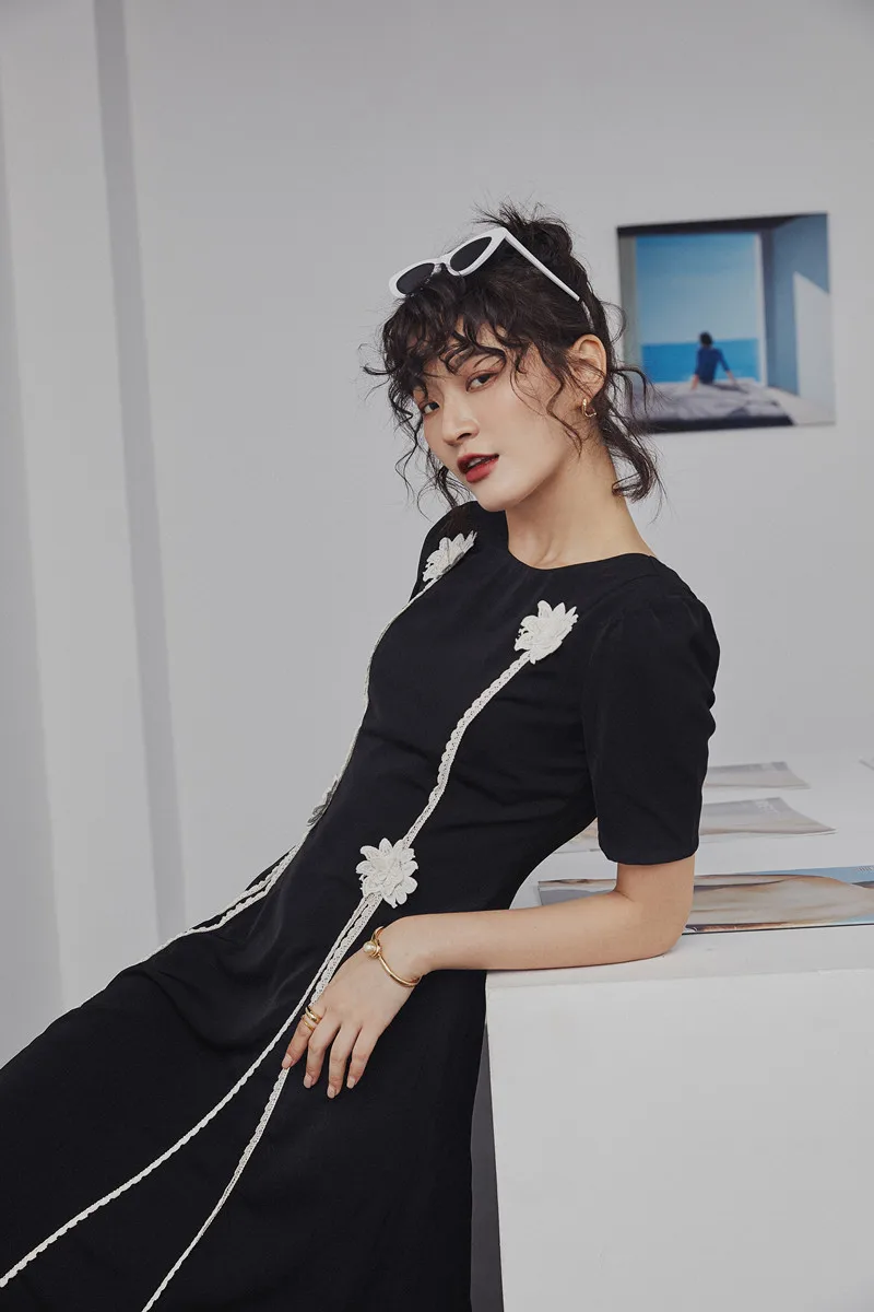 LANMREM 2019 Новая летняя и осенняя модная женская одежда французская Высокая талия